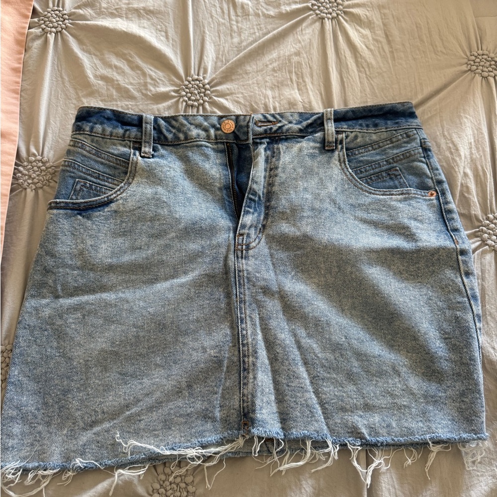 Wild Fable Light Blue Denim Mini Skirt